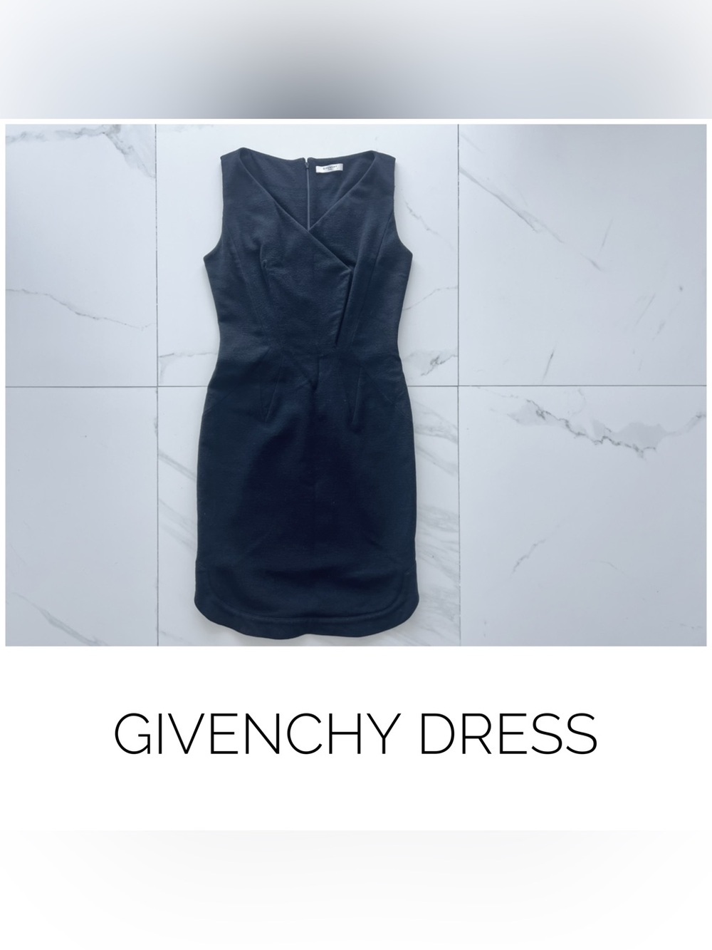 Givenchy dress size 6 38 black wool classic